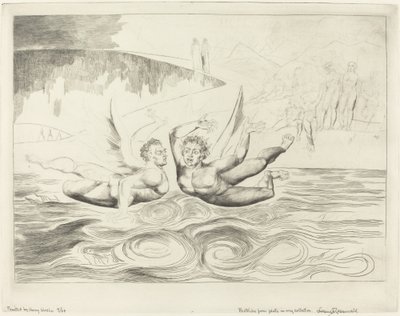 Il cerchio dei funzionari corrotti; i diavoli che si azzuffano da William Blake