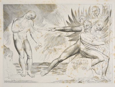 Il cerchio dei funzionari corrotti: I diavoli tormentano Ciampolo Inferno, Canto XXII, illustrazione alla 