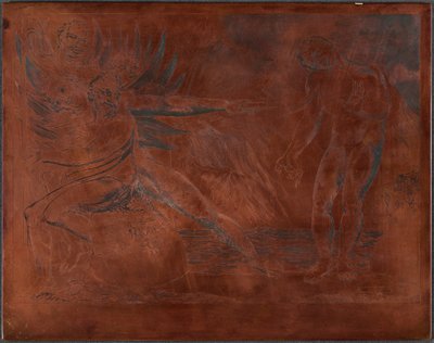 Der Kreis der korrupten Beamten; die Teufel quälen Ciampolo da William Blake