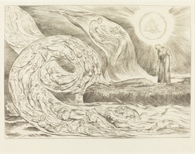 Il Cerchio dei Lussuriosi: Paolo e Francesca da William Blake