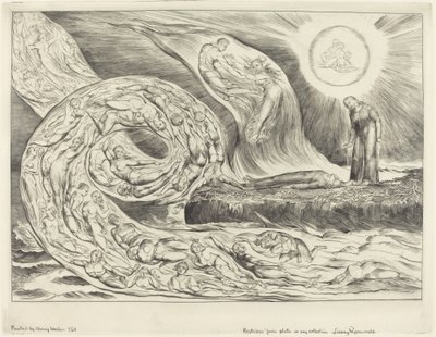 Il cerchio dei lussuriosi: Paolo e Francesca da William Blake