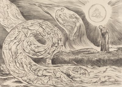 Il cerchio dei lussuriosi: Paolo e Francesca da William Blake
