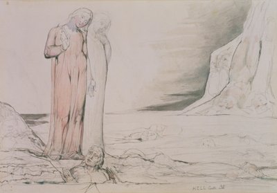 Il cerchio dei traditori, illustrazione dal Canto 32 dell