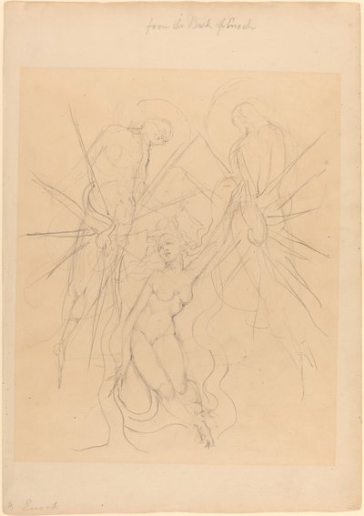 La discesa degli angeli a una delle figlie degli uomini da William Blake