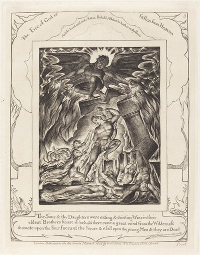 La Distruzione dei Figli di Giobbe da William Blake