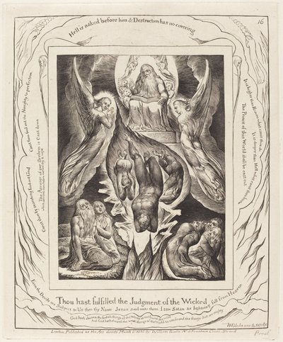 La Caduta di Satana da William Blake