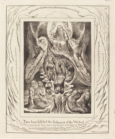 La Caduta di Satana da William Blake