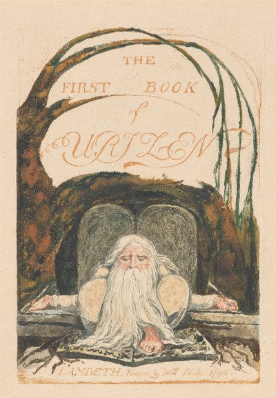 Il primo libro di Urizen, Tavola 1, "Il primo libro di Urizen." (Bentley 1) da William Blake