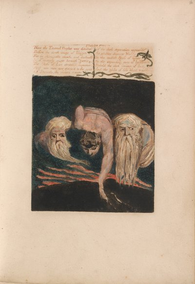 Il primo libro di Urizen, Tavola 20, Così il profeta eterno fu diviso.... (Bentley 15) da William Blake