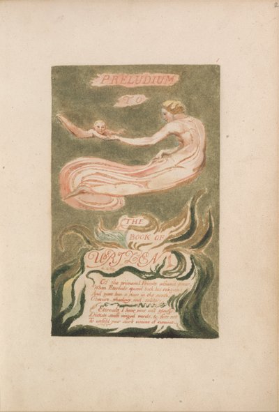 Il primo libro di Urizen, Tavola 2, Preludio al libro di Urizen (Bentley 2) da William Blake
