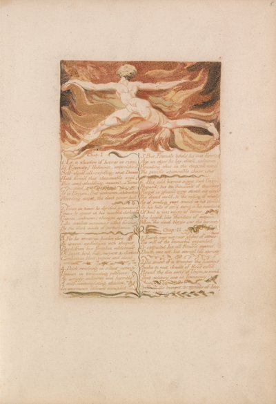 Il Primo Libro di Urizen, Tavola 5, Capitolo 1.... (Bentley 3) da William Blake