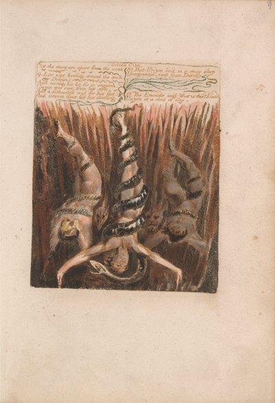 Il primo libro di Urizen, Tavola 9, Come le stelle sono lontane dalla terra... (Bentley 6) da William Blake