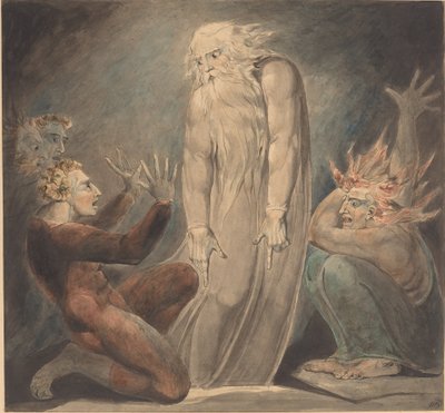 Il fantasma di Samuele appare a Saul da William Blake