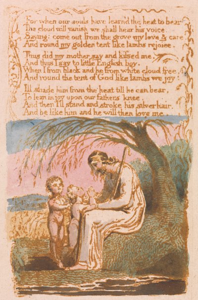 Der kleine schwarze Junge (Platte 30) da William Blake