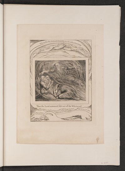 Il Signore risponde a Giobbe dal turbine da William Blake