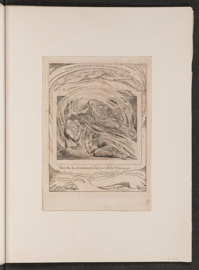 Il Signore risponde a Giobbe dal turbine da William Blake