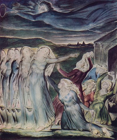 La parabola delle vergini sagge e stolte, c1800 da William Blake