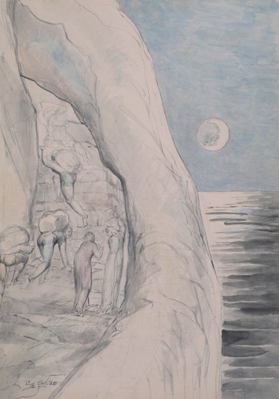 I superbi sotto i loro enormi carichi 1824-27 da William Blake