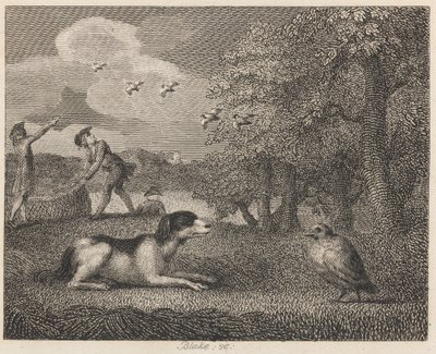Il cane da ferma e la pernice da William Blake