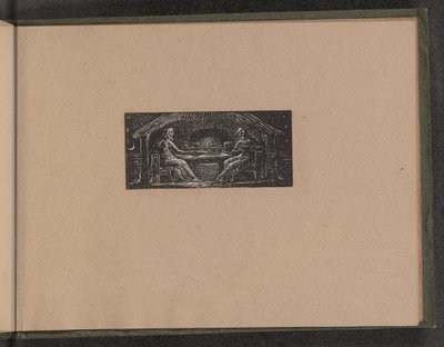 Thenot e Colinet Mangiano il Loro Pasto Serale, 1821 da William Blake