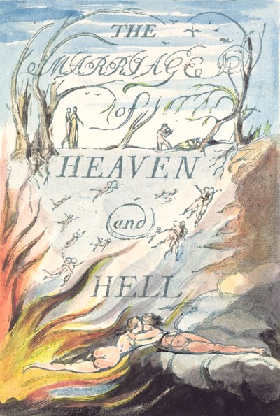 Pagina del titolo, da Il matrimonio del cielo e dell