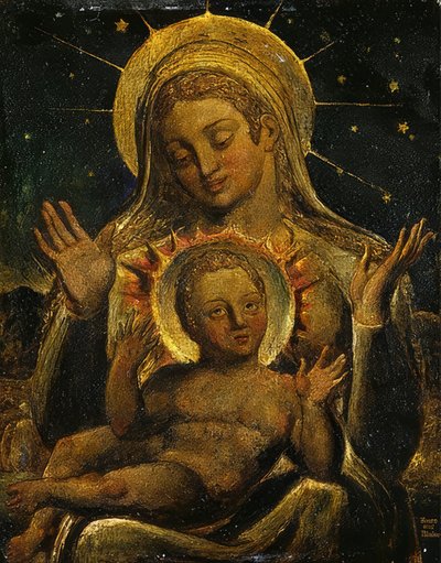 Vergine e Bambino da William Blake