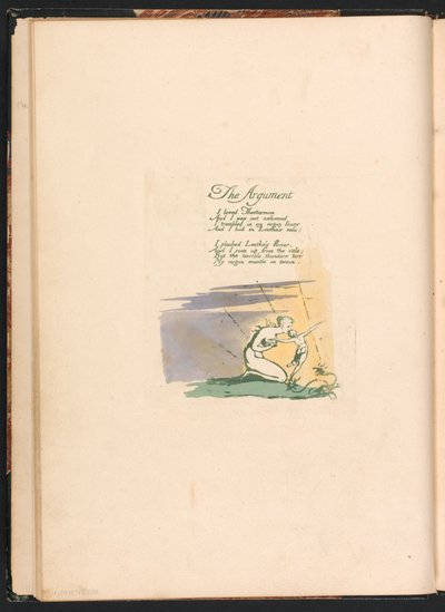 Visioni delle figlie di Albion, Tavola 2, Pagina del titolo da William Blake