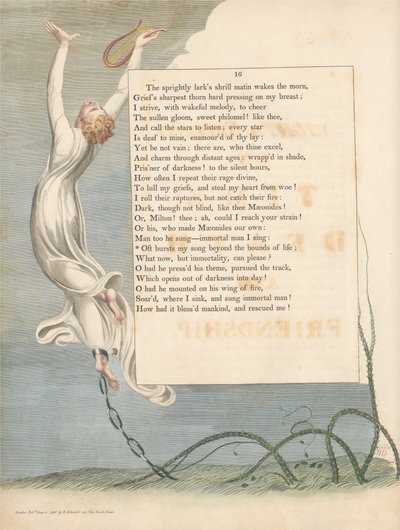 Pensieri Notturni di Young, Pagina 16, Spesso il Mio Canto Supera i Confini della Vita da William Blake