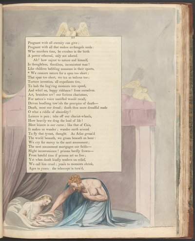 Pensieri notturni di Young, Pagina 23, "Critichiamo la natura per una durata troppo breve" da William Blake