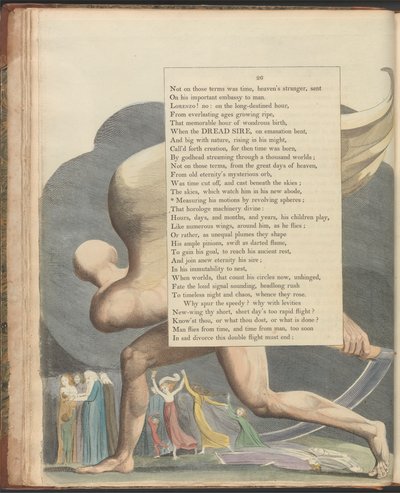 Pensieri notturni di Young, pagina 25, "Guardalo, quando è passato; cosa si vede allora" da William Blake