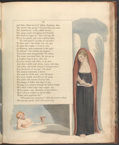 Pensieri notturni di Young, pagina 27, "O coscienza traditrice!" da William Blake
