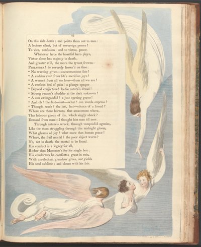Pensieri notturni di Young, Pagina 41, Un segno radiante, il letto di morte del giusto da William Blake
