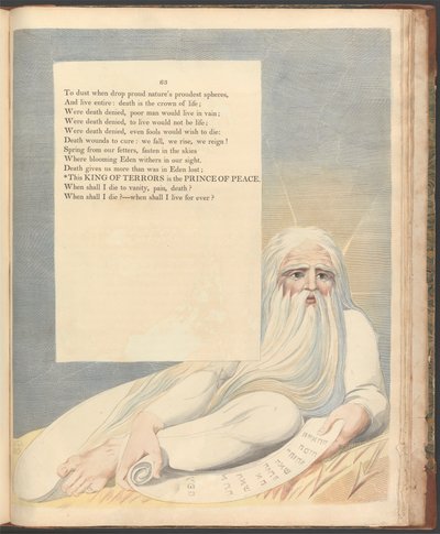 Pensieri notturni di Young, Pagina 63, "Questo Re dei Terrori è il Principe della Pace" da William Blake