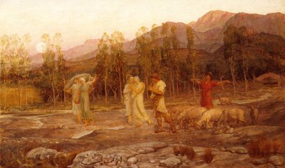 Un Pastorale, Un Ricordo della Valle di Sparta da William Blake Richmond