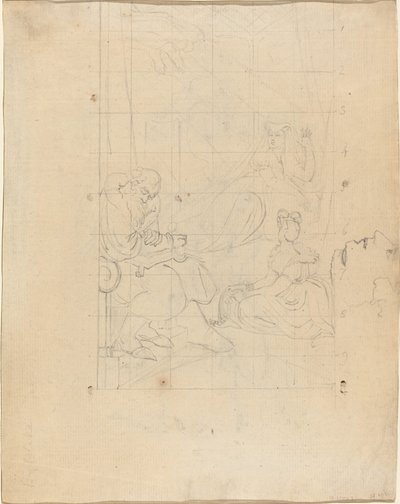 Il Sogno della Regina Caterina [recto] da William Blake after Henry Fuseli
