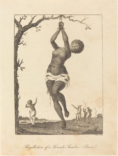 Flagellazione di una Schiava Samboe da William Blake after John Gabriel Stedman