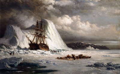 Nave bloccata dal ghiaccio da William Bradford