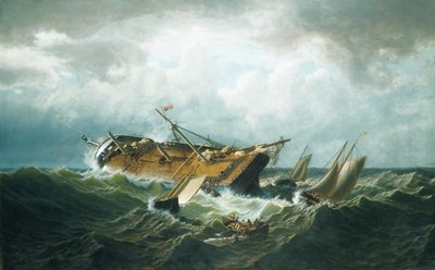 Naufragio al largo di Nantucket dopo una tempesta da William Bradford