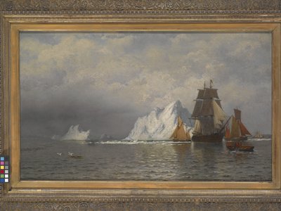 Baleniere e pescherecci vicino alla costa del Labrador da William Bradford