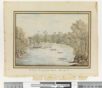 Port Hunter, Isola del Duca di York, maggio 1791, c.1802 da William Bradley