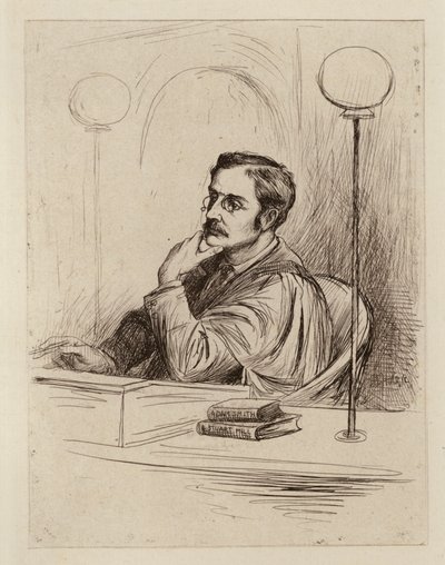 Joseph Shield Nicholson, Professore di Economia Commerciale e Politica e Diritto Mercantile da William Brassey (after) Hole