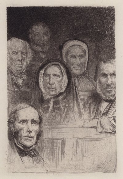 Assaggiatori di sermoni (incisione) da William Brassey (after) Hole