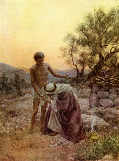 Abramo e Isacco sul Monte Moriah da William Brassey Hole