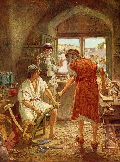 Gesù da giovane uomo - Bibbia da William Brassey Hole