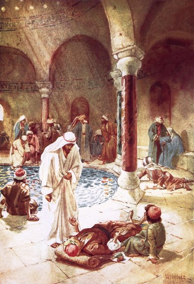 Gesù alla piscina di Betesda da William Brassey Hole