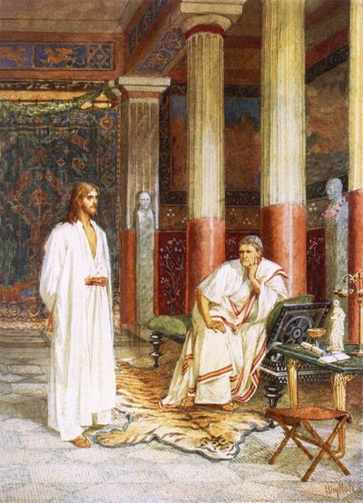 Gesù intervistato privatamente da Ponzio Pilato da William Brassey Hole