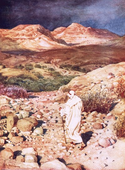 Gesù condotto nel deserto per essere tentato dal diavolo da William Brassey Hole