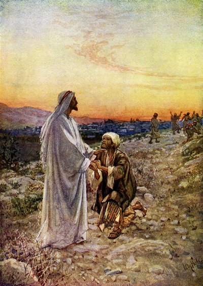 Gesù guarisce i lebbrosi in Samaria - Bibbia, Nuovo Testamento da William Brassey Hole