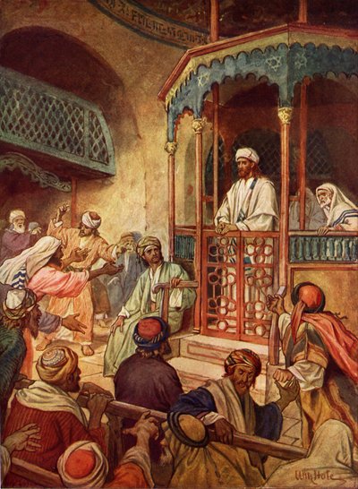 Gesù è rifiutato a Nazareth - Bibbia da William Brassey Hole