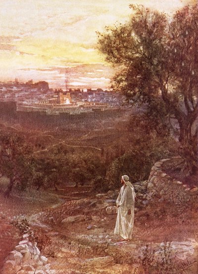 Gesù sul monte degli Ulivi da William Brassey Hole